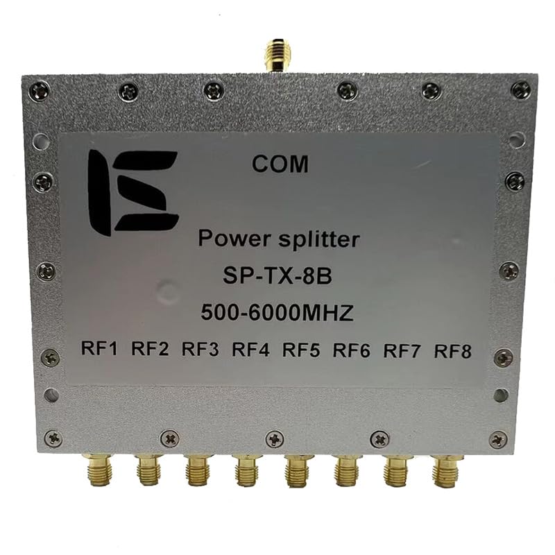 Wiring Connecting Terminals 1PCS 8 Way SMA Power Splitter 500mhz~6000MHz,SMA Female Power Divider Signal Cable Splitter Female Divider Distributor 2.4G 5.8G - (Color: 500-6000MHZ)