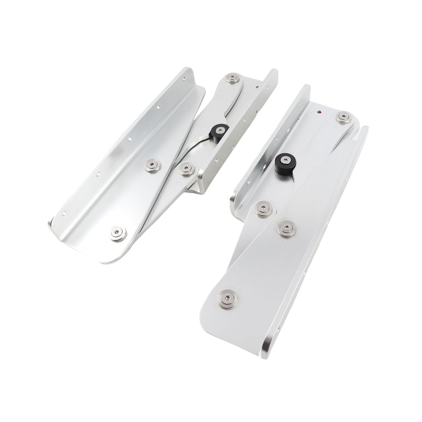 Drfeify Coppia Cerniere per Sedili Pieghevoli per Barche, Cerniera per Sedili Pieghevoli Marine in Lega di Alluminio Anodizzato Spessore 8 Mm Anti Pizzicamento Bordo Arrotondato Supporto per