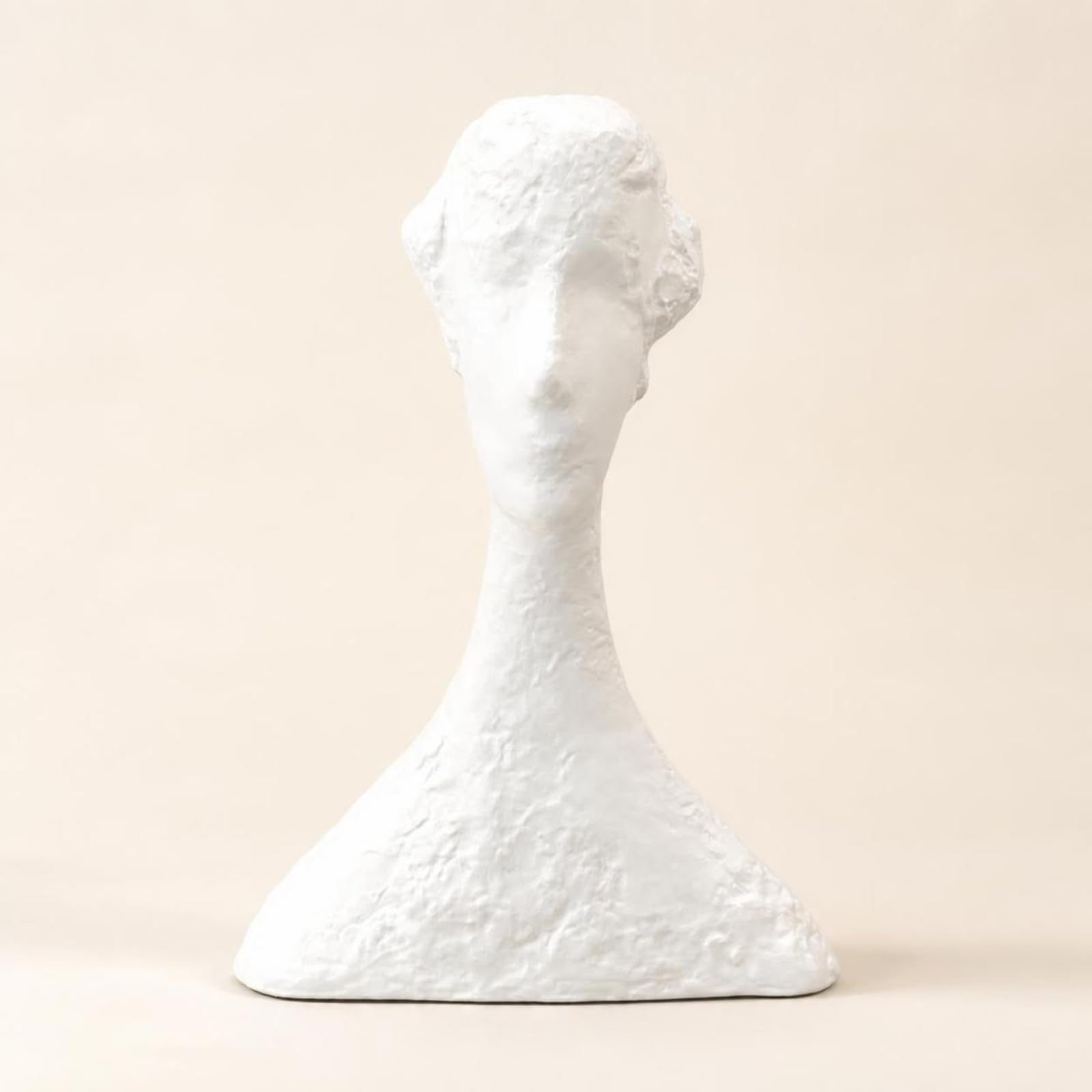 Busto Resina Minimalista, Negro, 175 × 90 × 260 Mm
