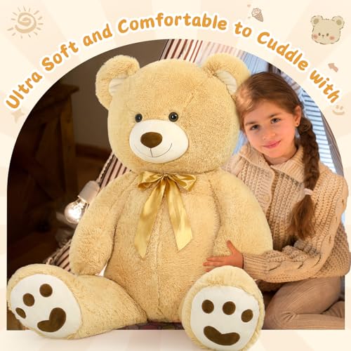 Morismos B0BX6HD3K7 Giant Teddy Bear Stuffed Animal 4Ft thumb #2