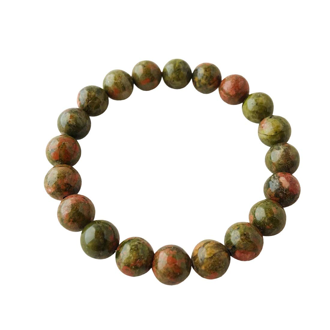 ASTRODIDI Green Unakite Stone Healing Crystal Round Beaded Gemstone Bracelet for Men and Women Handmade and Stretchable (B07SV4XG1Q) Amazon Price History, Amazon Price Tracker