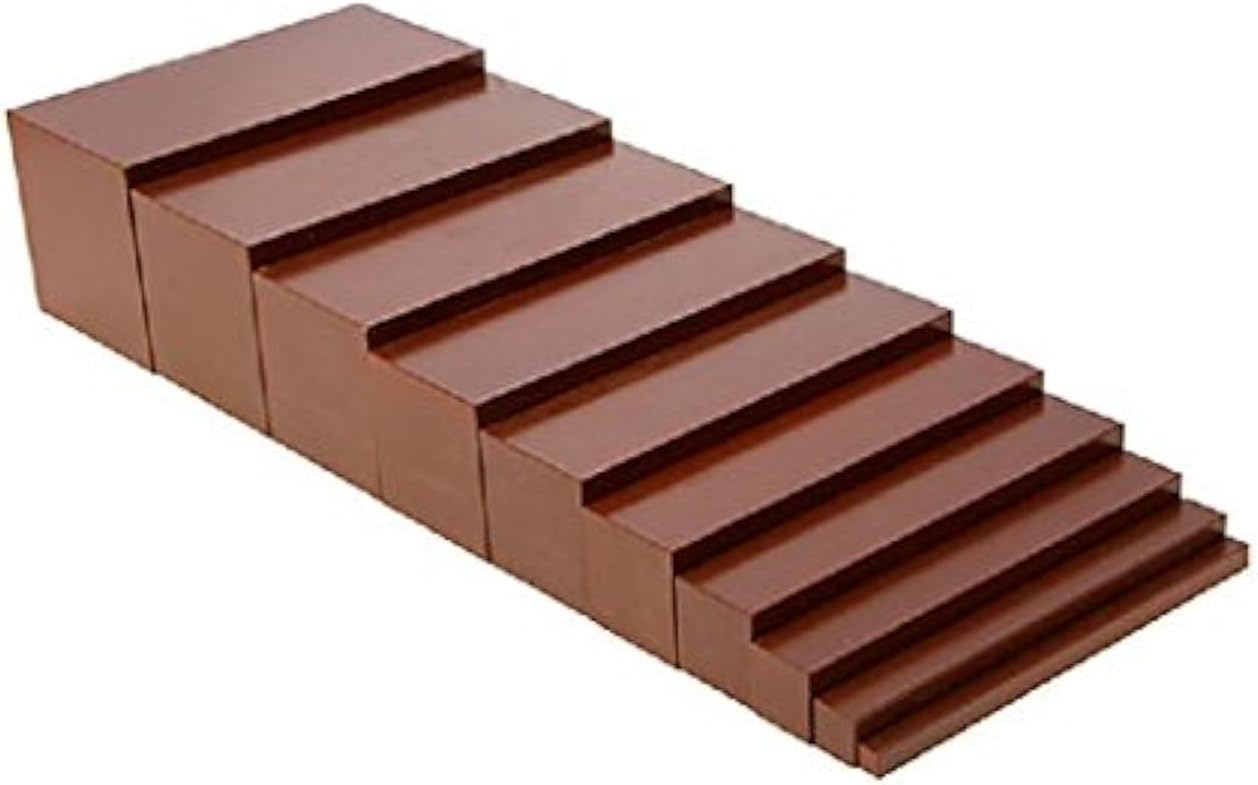 Adena Montessori Small Brown Stair Materials (5x5x10cm)