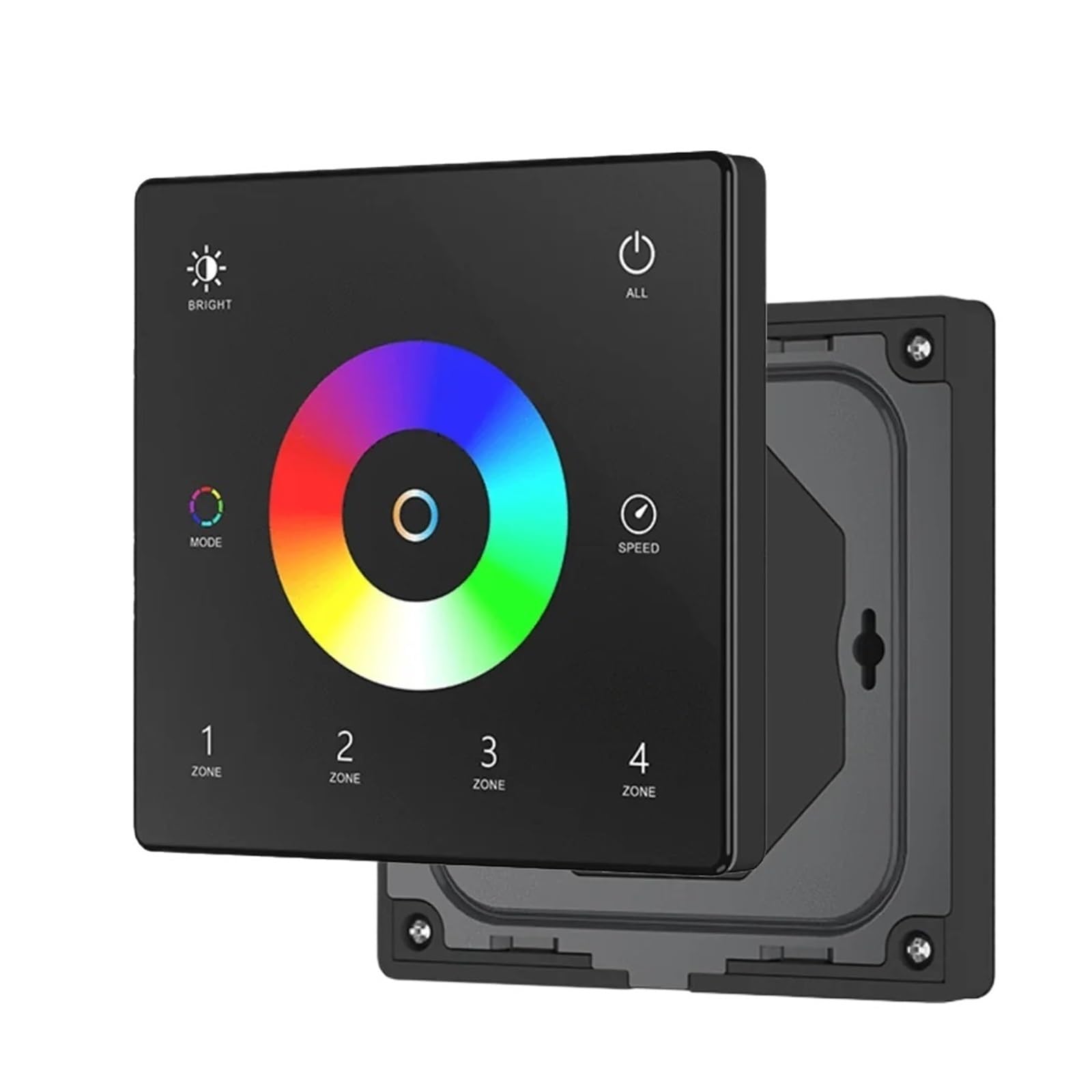 1 STÜCKE 2CH LED Dimmer 12 V 24 V 36 V DC 2,4G Fernbedienung Dimmer Schalter 2CH * 5A Controller WT1(TW2-4B Wall Panel)