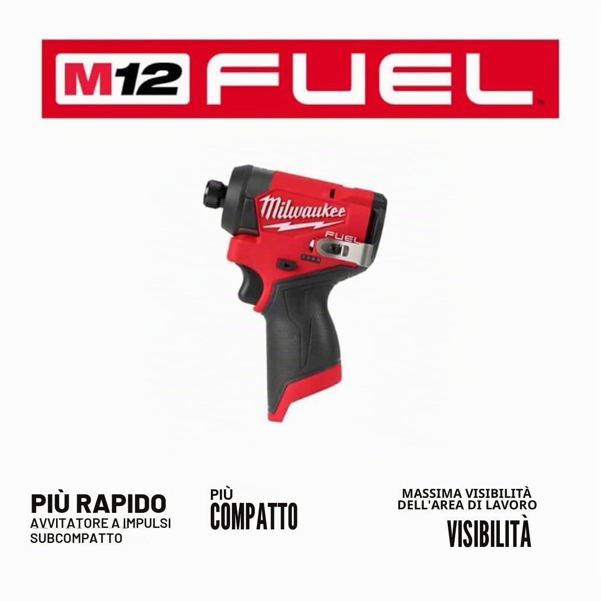 Milwaukee Utensile elettrico M12 Fuel 1/4" Hex Impact