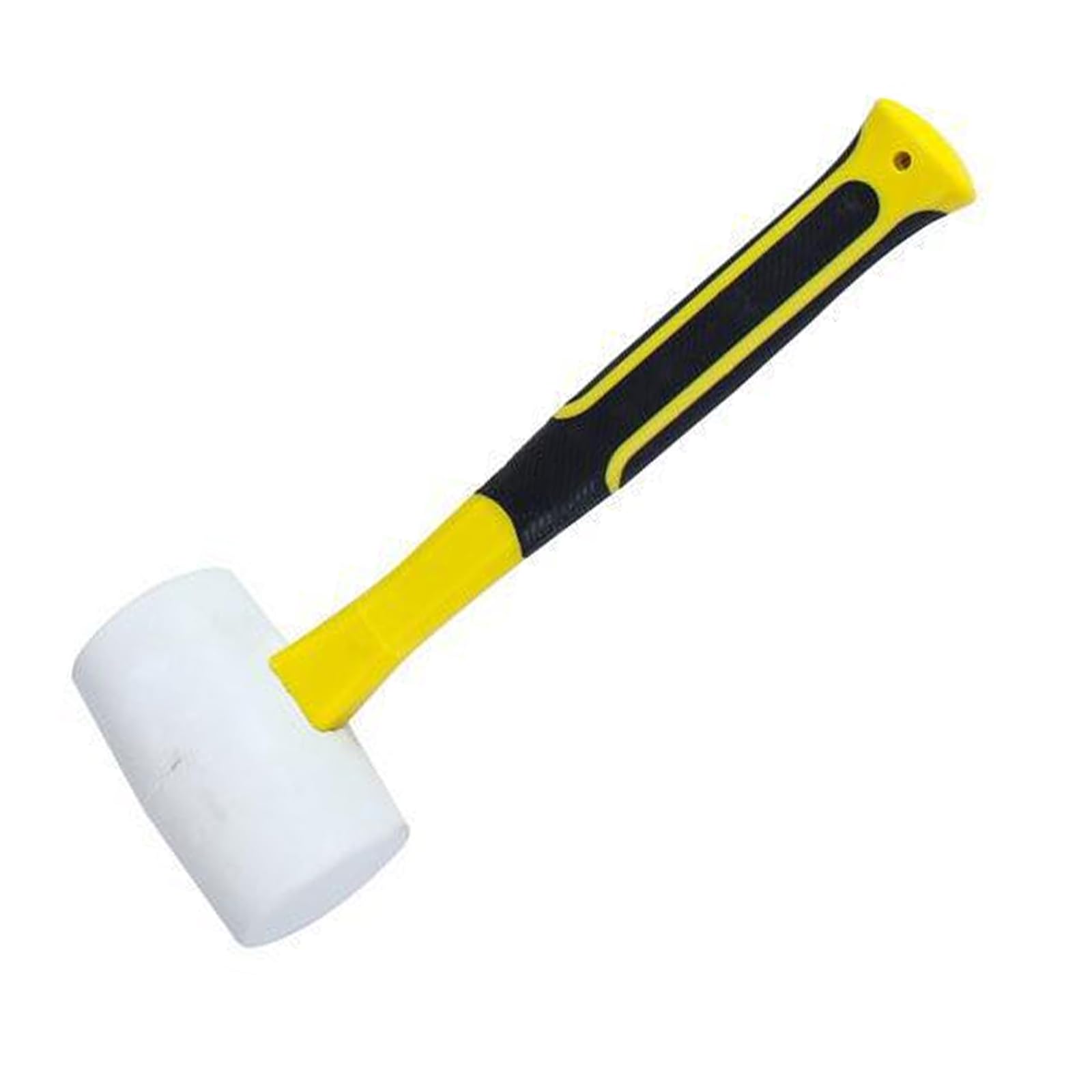 Zyouqi C Ergonomi Fiberglass Handle White Rubber Mallets 5Kg Shock Absorption Ideal For Furniture Assembly And Striking Nonslip Grip Mallets
