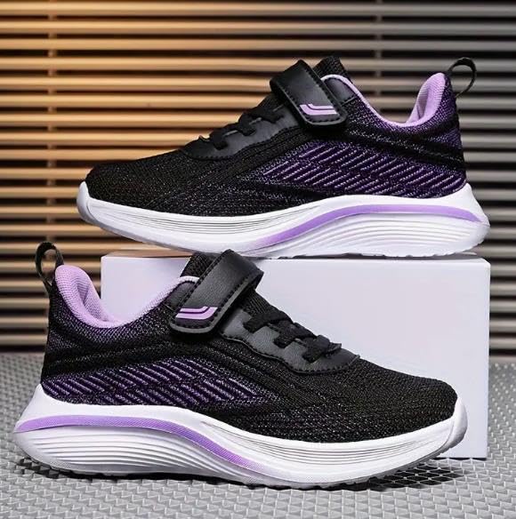 Kids' Comfy Running Shoes - Breathable, Non-Slip, Soft Sole, Lightweight, Easy Slip-On Design for Outdoor Activities, and Casual Wear - Trendy, Fashionable, and Durable Sneakers for Girls2