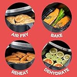 BLACK+DECKER Purifry 4QT Air Fryer, Crispy Deep Fried Taste without the Fat, Plus Bake, Dehydrate, and Keep Food Warm, Digital Touchscreen and Auto Shut-Off