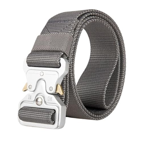 Belts for Women, ﻿Belts For Men Tactical Belt Metal Silver Buckle Nylon Waist Strap Girdle Heavy Duty Training ﻿