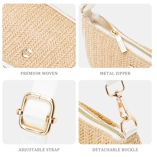 Image of Shoulder Bag for Women Handbags with Adjustable Strap Underarm Purse Mini Clutch Purses Trendy Crescent Bags 1L