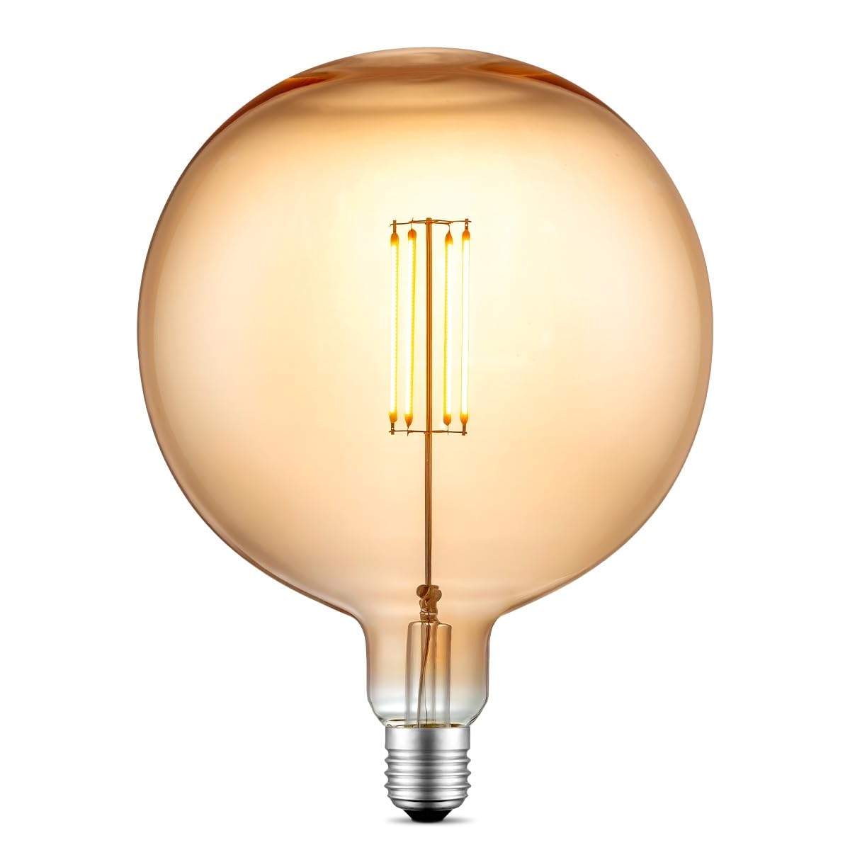 Home Sweet Home Edison Vintage E27 | source lumineuse LED filament Carbon | G180 Global lampe LED | Ambre | Dimmable | 4W 400lm 2700K | lumière blanc chaud