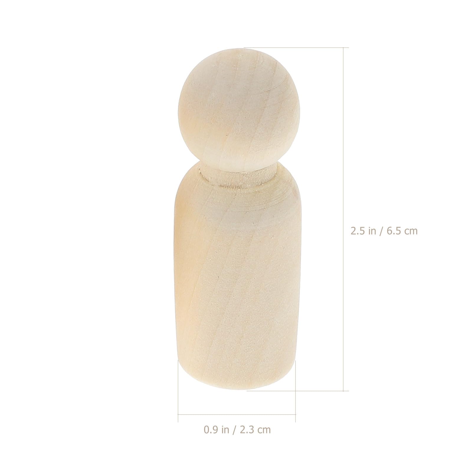 Healvian Muñecos Material Madera Beige sin Terminar para Pintar de Madera Diy para Manualidades Decoración Creativa Diseño Mini y Original de Oficina y Sala