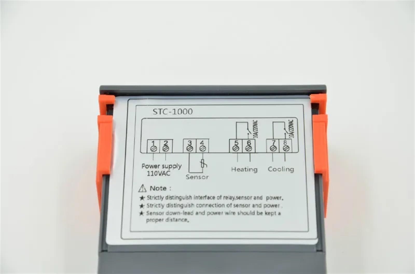 Regolatore di Temperatura Multiuso + sensore 2 Uscita relè termostato Stc-1000 220V