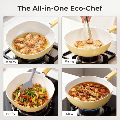 50% Off HANLE Ceramic Nonstick Saute Pan - Induction Compatible