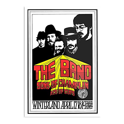 kineticards Levon Rock Last The Waltz Helm Dylan Music Big from Robertson Folk Bob Robbie Band Pink | Home Decor Wall Art Print Poster