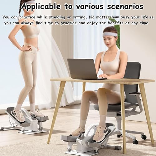 Elliptische machine voor onder bureau, elektrische pedaaltrainer met 16 snelheden, geluidsarm voor thuiskantoor en zit-sta trainingen - Afbeelding 3