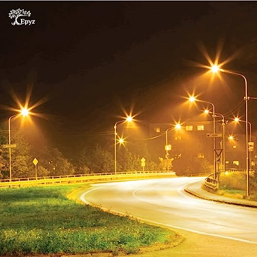 Image of Epyz Plastic 50Watt Solar Street Light Outdoor Waterproof With Motion Sensor Light And Dusk To Dawn For Garden, Street, Lawn, Pathway [ With Out Pole ] [ Pack Of 1, Warm Yellow, 196LED ]