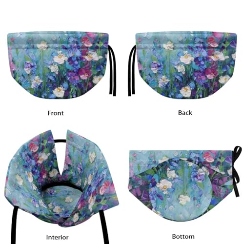 Image of Tea Cosy for Teapot Insulated Watercolor Flower Print Tea Kettle Cover Insulation and Keep Warm Portable Teapot Cozy Breakfast Warmer with Drawstring Breakfast Warmer Kitchen Decor