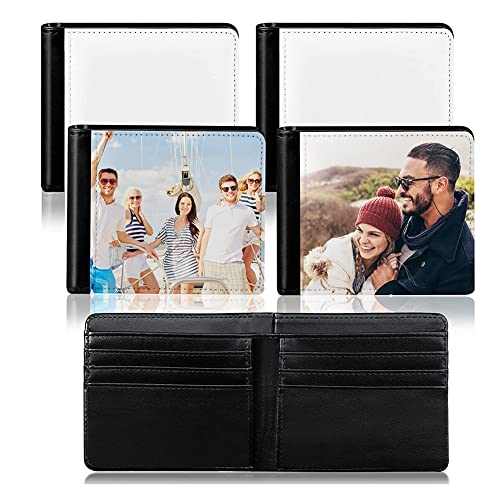 4 piezas cartera para sublimación cartera para transferencia de vacío cartera para sublimación vacío ventanas ID para graduación y viajes