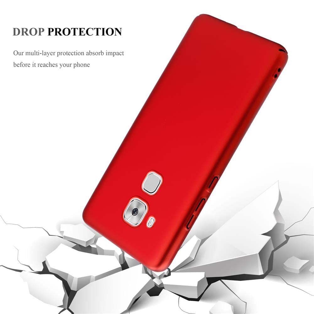 Cadorabo Cover Rigida Per Huawei NOVA PLUS – Colore Rosso Metallizzato, Sottile E Antiurto, Custodia Protettiva