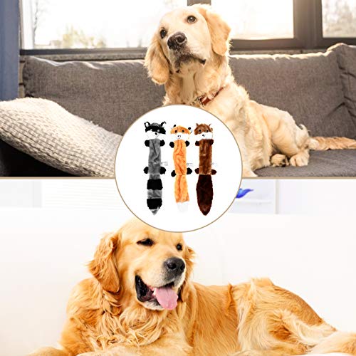 BESPORTBLE 3Pcs Plush Dog Toy Squeaky Brinquedos Do Cão Duráveis Brinquedos de Pelúcia para O Cão