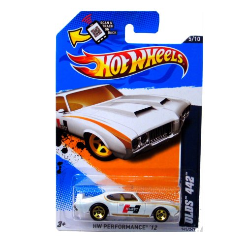 Hot Wheels 2012-145 HW Performance 12 OLDS 442 White 1:64 miniatura 1