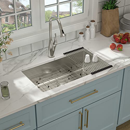 30 Kitchen Sink Undermount - Lordear 30 X 18 Inch Undermount Sink 16 Gauge Deep Single Bowl Stainless Steel Kitchen Sink Basin #TOP2