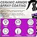 4 in 1 High Protection Ceramic Coating Spary for Cars, Ceramic Coating Fortify Quick Coat Car Wax Polish Spray Waterless Wash & Wax Hydrophobic Top Coat Polish & Polymer Paint Sealant Detail Protection, 100ml