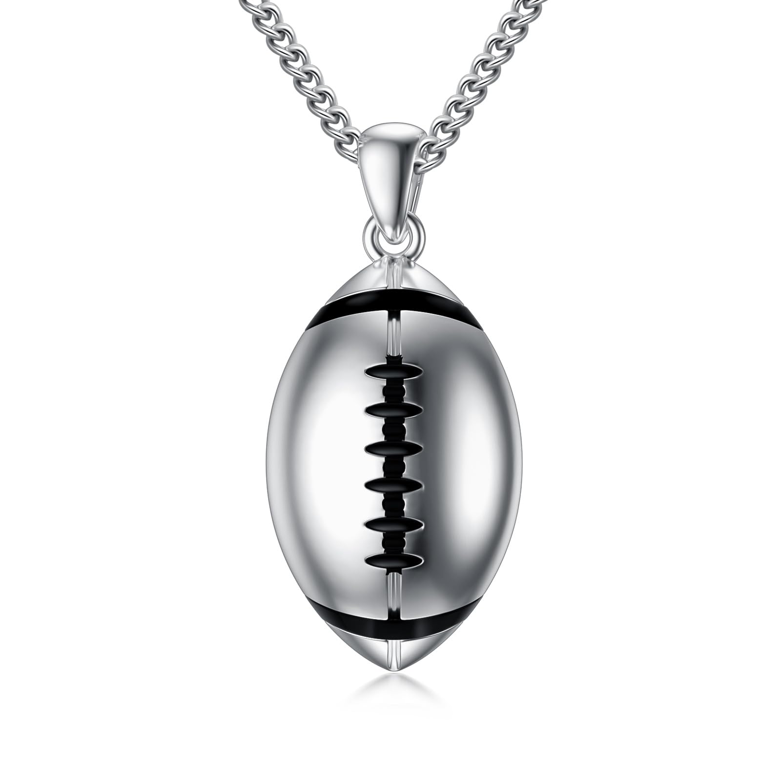 Collana sportiva in argento Sterling 925 con scritta in inglese "I can do all things", con ciondolo a forma di croce con dedica della Bibbia, regalo per uomini, donne, atleti, amanti dello