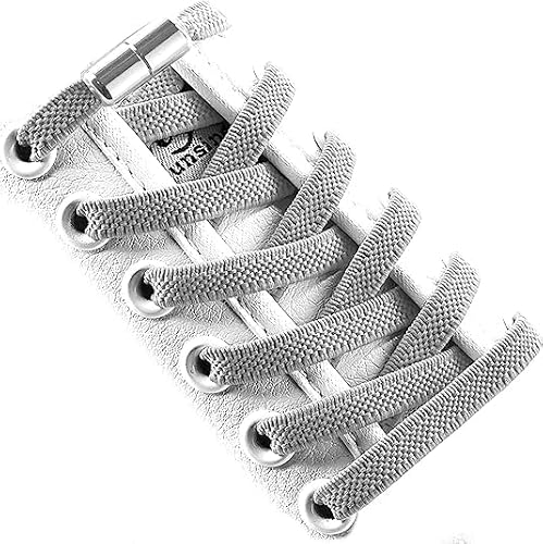 SXWLJT 1Pairs Elastic No Tie Shoelaces with magnetic buckles,Tieless Elastic Shoe Laces for Sneaker, Stretch Tieless Shoelaces for Adults and Kids