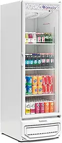 Refrigerador/Expositor Vertical GRV-57P BR Degelo Automático Porta de Vidro Duplo Temperado Iluminação em LED 570 L Gelopar 220v