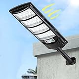 Viruhaka Solar Outdoor Lights,448LEDs Street Lights with 20000LM Hight Brightness, IP66 Waterproof Security Flood Light, Dusk to Dawn Solar Street Lights,for Exterior Wall, Patio, Yard, Deck, Garden