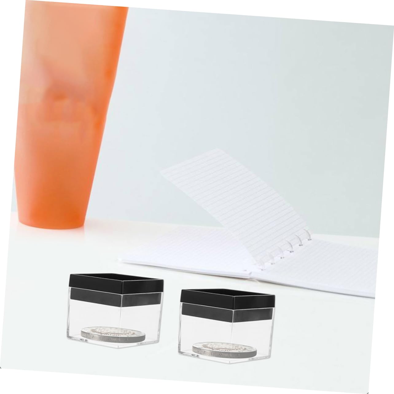 HOODANCOS 12pcs Boxes Clear Display Case Mineral Storage Case Mineral Display Case Clear Display Case