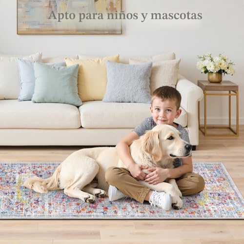 Alfombra de pasillo larga de alta resistencia con diseño multicolor único 6