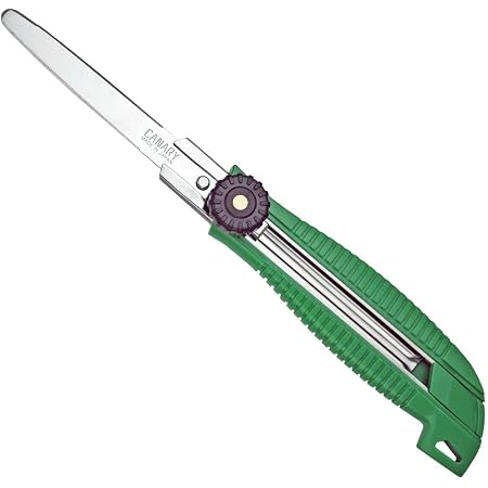 CANARY Yellow Corrugated Cardboard Cutter - Fluorine Coated Blade, Made In Japan, UPC 4962069097048