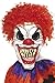 Produktbild Smiffys Herren Gruseliger Clown Maske, One Size, Weiß und Rot, 35710