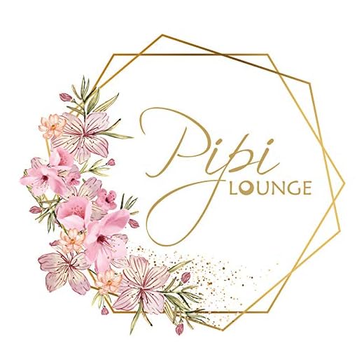 Wandaro Türaufkleber PIPI Lounge mit Blumenranke I Design 1 I Wandsticker Badezimmer selbstklebend WC Wandaufkleber Toilette Wandtattoo DL446-1