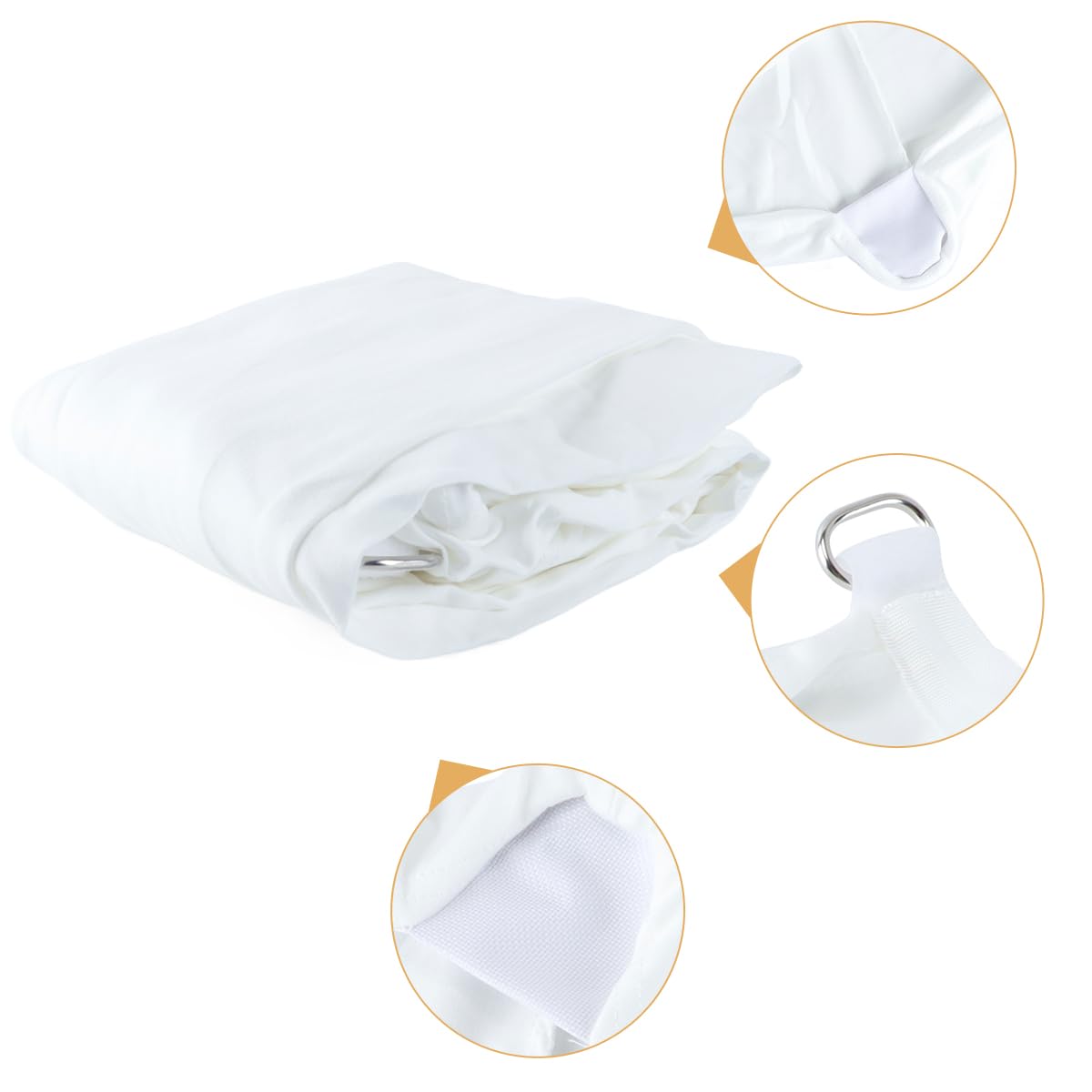 WANGCL Copertura per supporto altoparlante, copertura universale per treppiede di illuminazione estensibile a 360 gradi su tre lati per banchetti, matrimoni, feste (bianco)