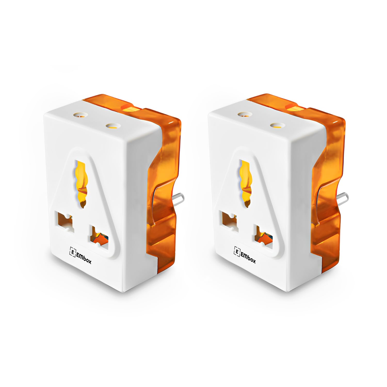 Embox 6A to 16A Converter Plug for Geysers AC Refrigerator Microwave Heavy Home Appliances-3 Pin Plug Socket Multiplug Suitable for All International Plugs Pack of 2 (B0D6WB6CCB) Amazon Price History, Amazon Price Tracker
