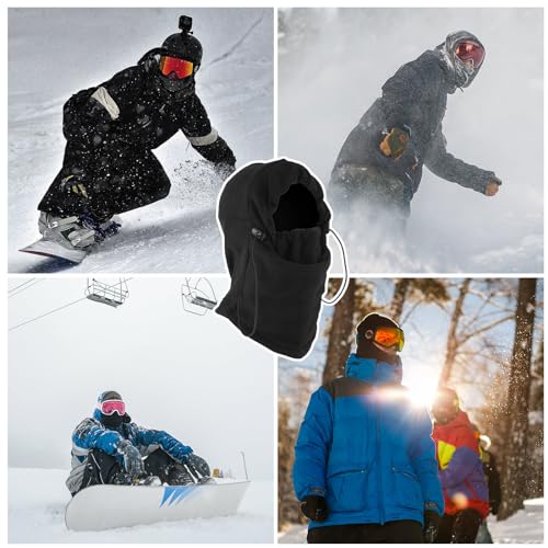 PEUTIER Winter Sturmhaube Kinder für Kinder von 4-10 Jahren, Verstellbar Sturmhaube Winddicht Warm Skimaske Winter Fleece Maske für Outdoor-Aktivitäten Skifahren Reiten Laufen