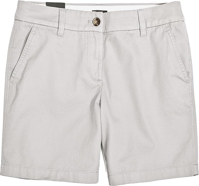 J.Crew Mercantile Women's 7" Classic Chino Short (8, Oyster Grey)