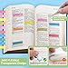 Lysas 1600pcs Morandi Sticky Tabs Page Markers, Repositionable and Writable Book Flags Index Tabs for Reading Notes, File Classification