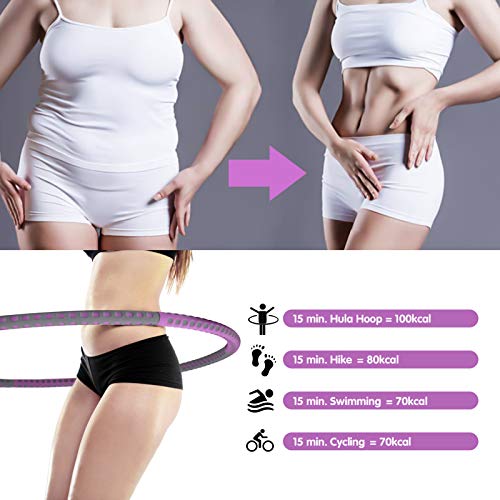 JOLVVN Hula Hoop - Pneumatico fitness con corde