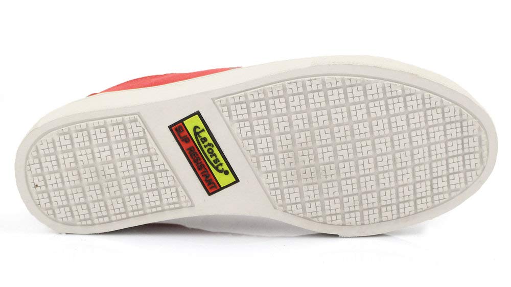 Laforst Cassidy 3146 Womens Sunbrella Nonslip Waitress Server Slip On Flat Red 7