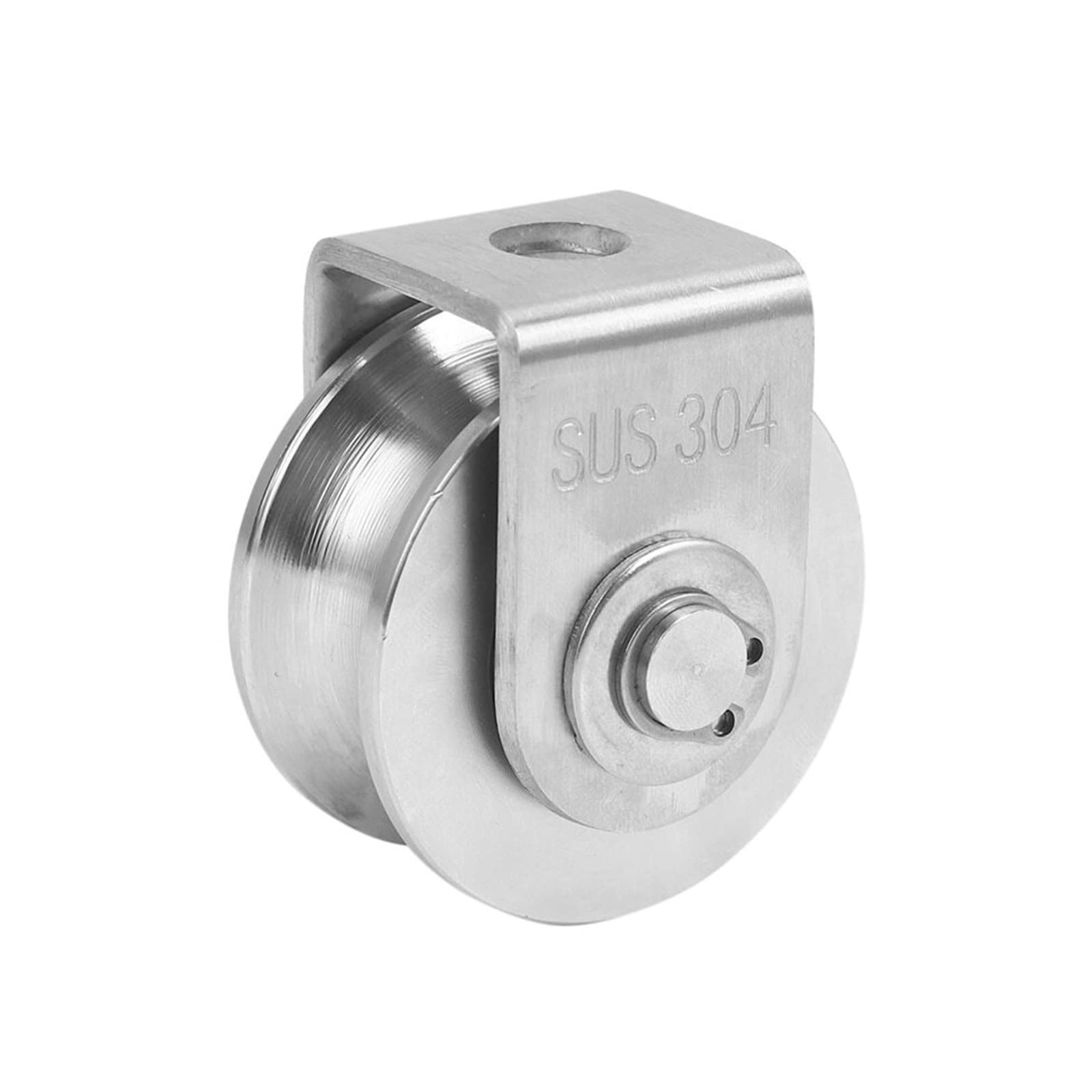 Cuscinetto a sfere a gola profonda in acciaio crom 6Pcs 2 Pollici Cuscinetti Ruota a Rulli U Scanalatura Puleggia Ruote Ruota scanalata for impieghi gravosi staccabile