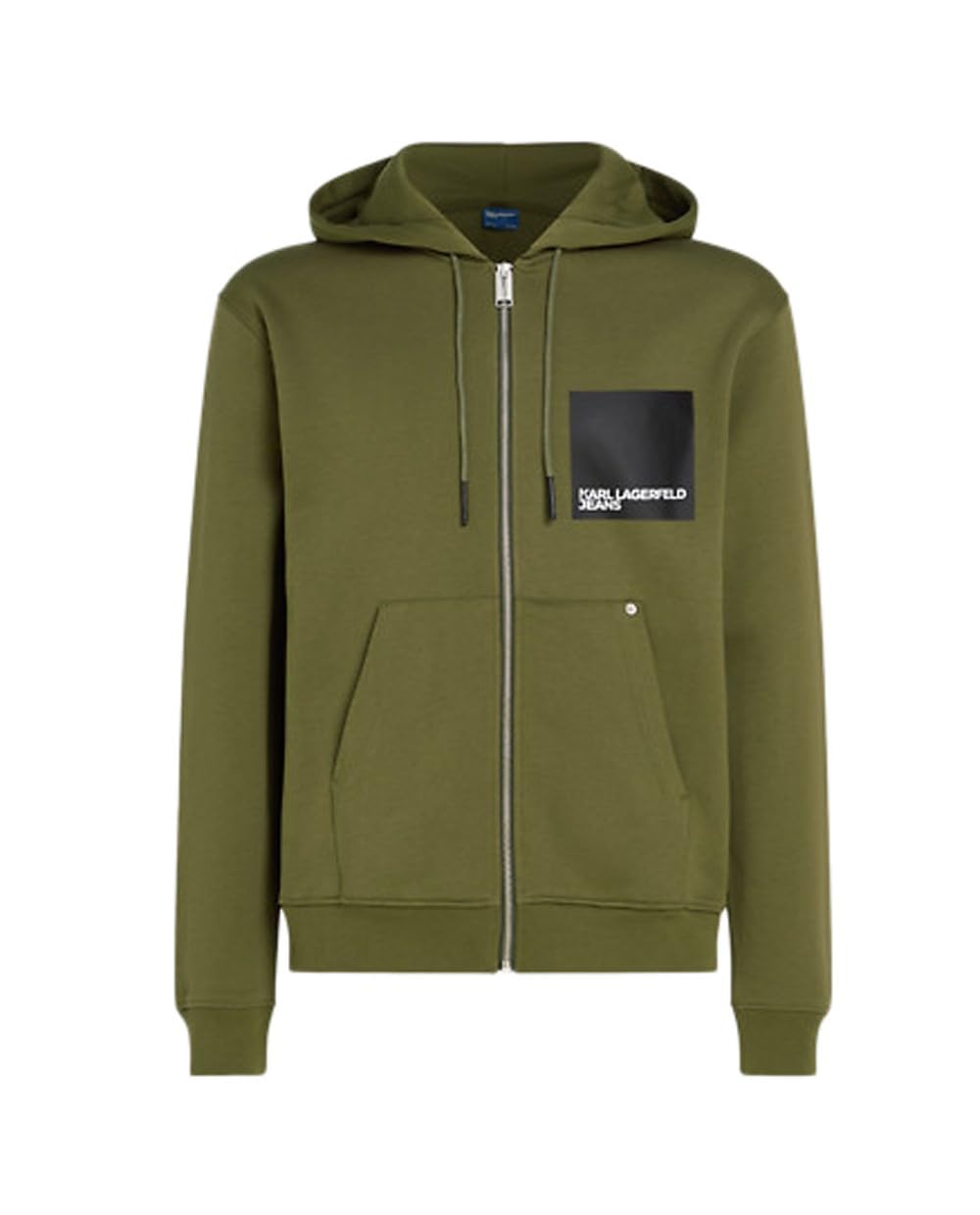 KARL LAGERFELD JEANS Men Zip-Up Hoodie Ivy Green XXL