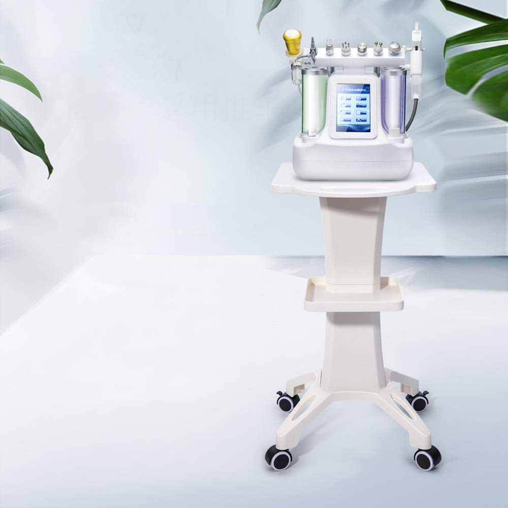 Wózek fryzjerski Beauty ABS przenośny wózek z półką, uniwersalne kółka, wózek fryzjerski, nadaje się do wszystkich rodzajów salonów kosmetycznych, szpitali, fryzjerów, biały
