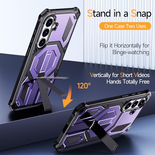 Image of for Samsung S26+ Plus Phone Case: with Screen Protector, [Compatible with MagSafe] Magnetic Phone Case for Galaxy 26+ Plus Case Purple