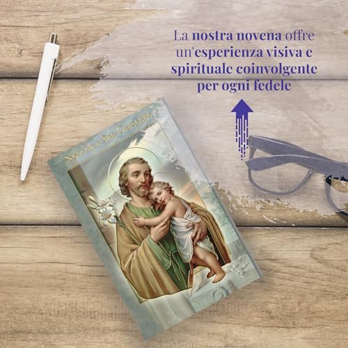FRATELLI BONELLA - Neuvaine à Saint Joseph avec illustrations en couleurs - Neuvaine avec chapelet en verre inclus - Brochure 24 pages pour prier – vue 5