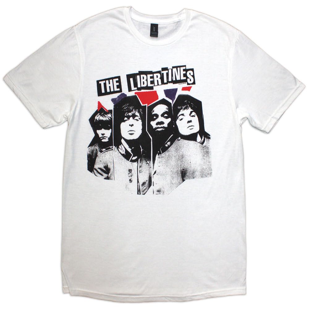 Rock Off officially licensed products The Libertines RIP Flag Logo T Shirt M White