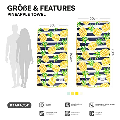 BEARFOOT Asciugamano in microfibra con tasca |